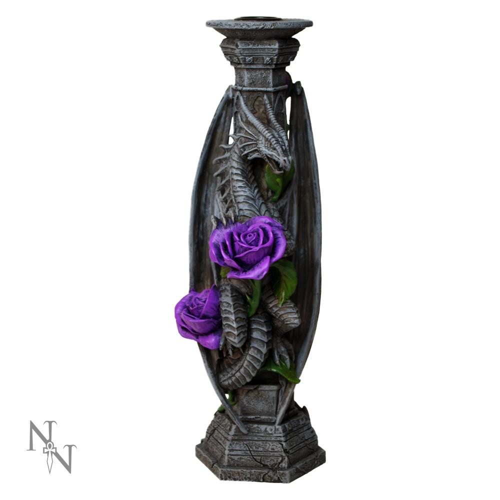 Nemesis Now - Dragon Beauty Bougeoir - Noir/Violet